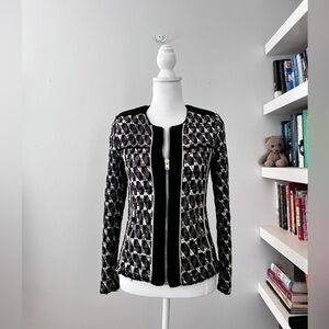 IRO Kamber Suede-Trimmed Jacket FR 36